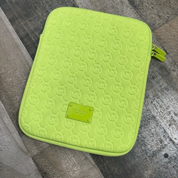 Michael Kors Lime Green Tablet Sleeve - Picture 1 of 10